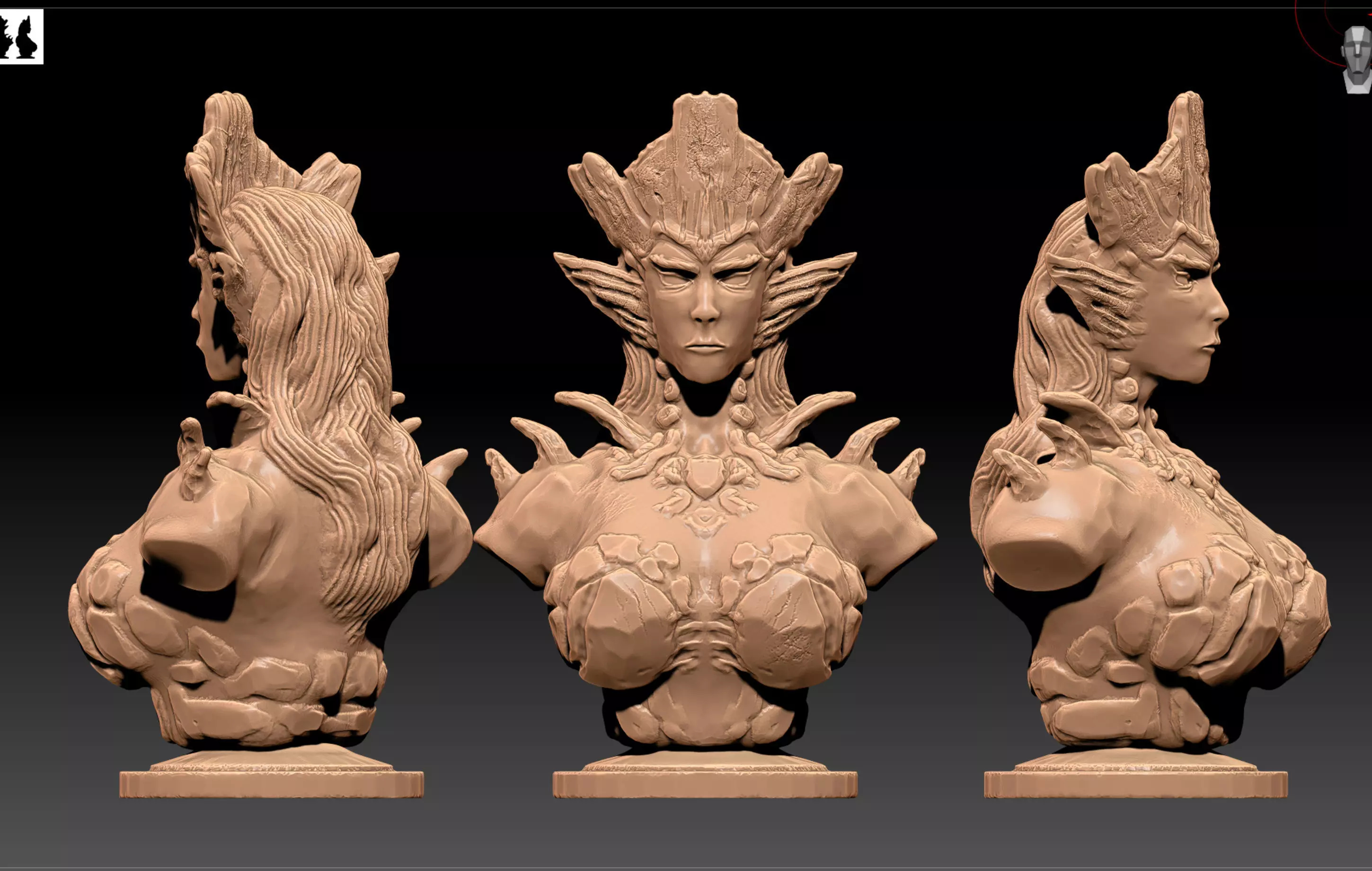 Spawn of Mephala bust Elder Scrolls Online 3D print model