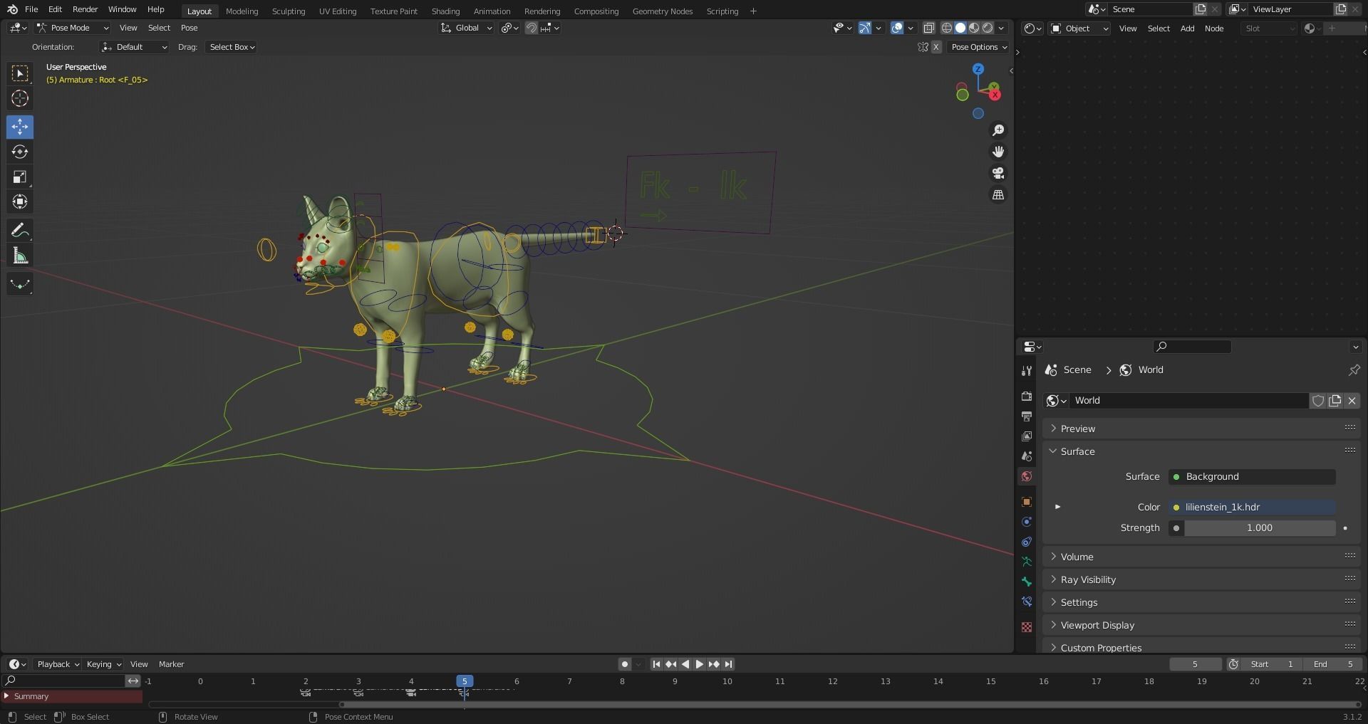 Fur Cat White V2 Rigged and Animated Low-poly 3D model_11