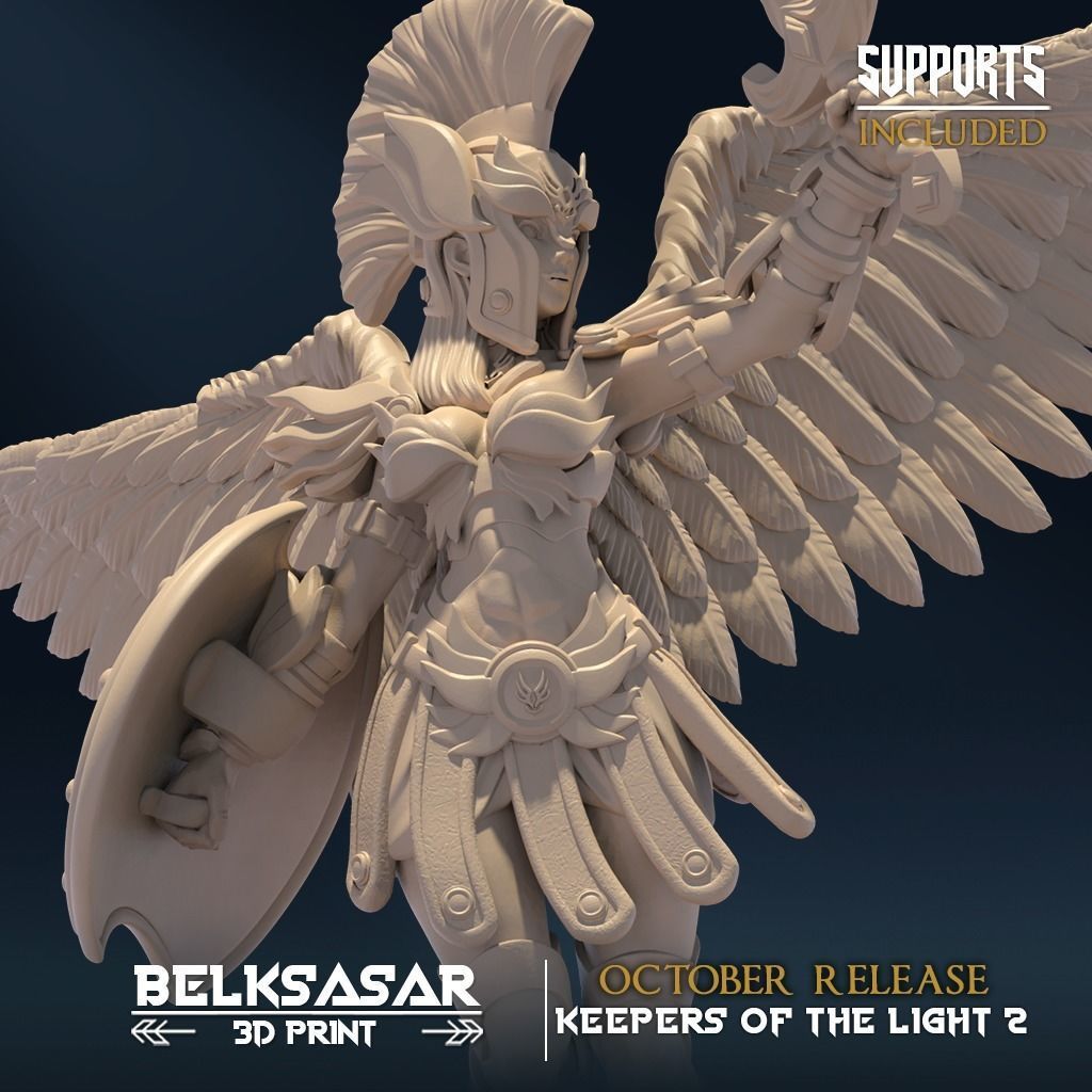 Keeper of Justice Set x4 3D print model_2