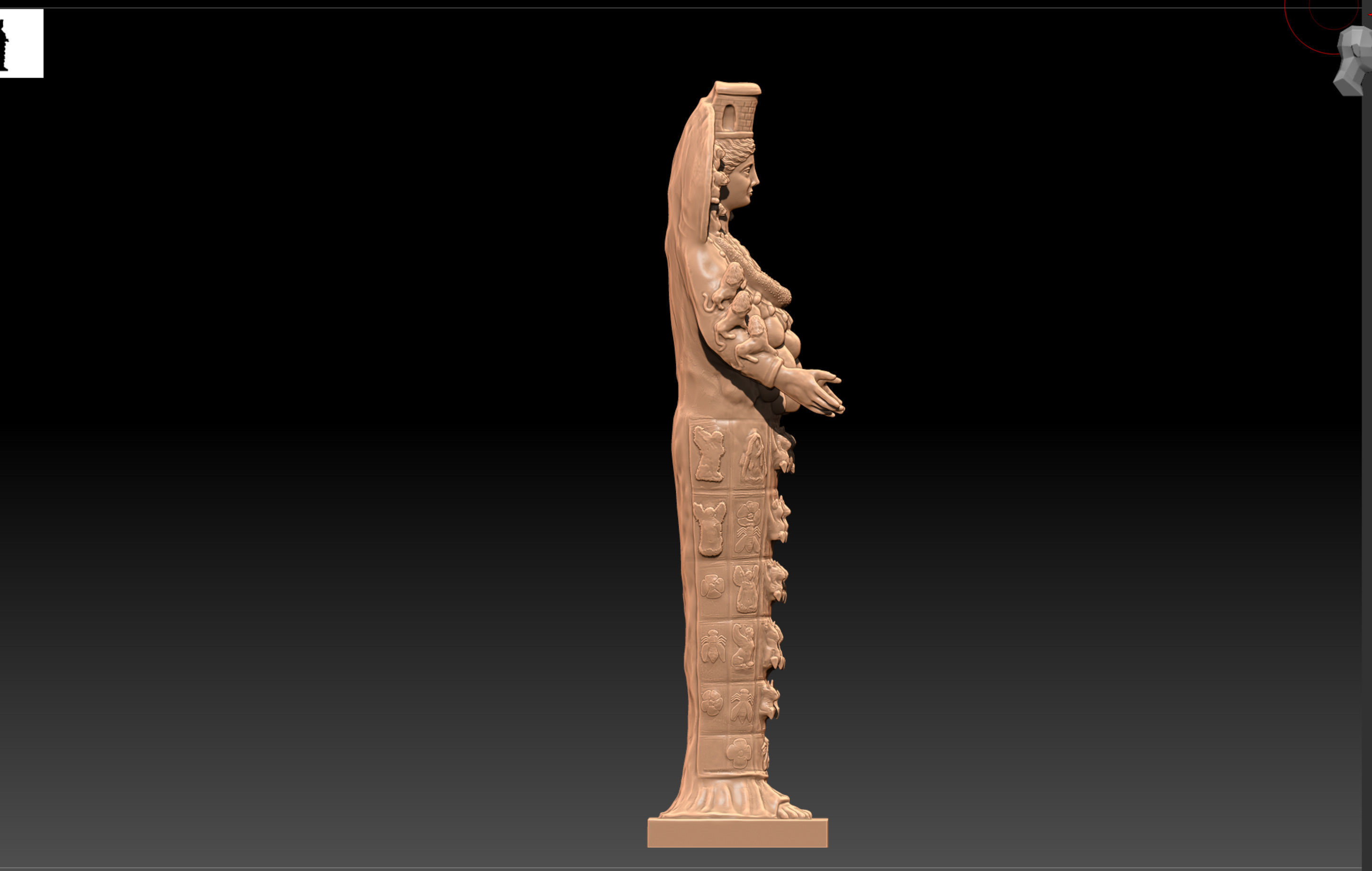 Black Artemis 3D print model_7