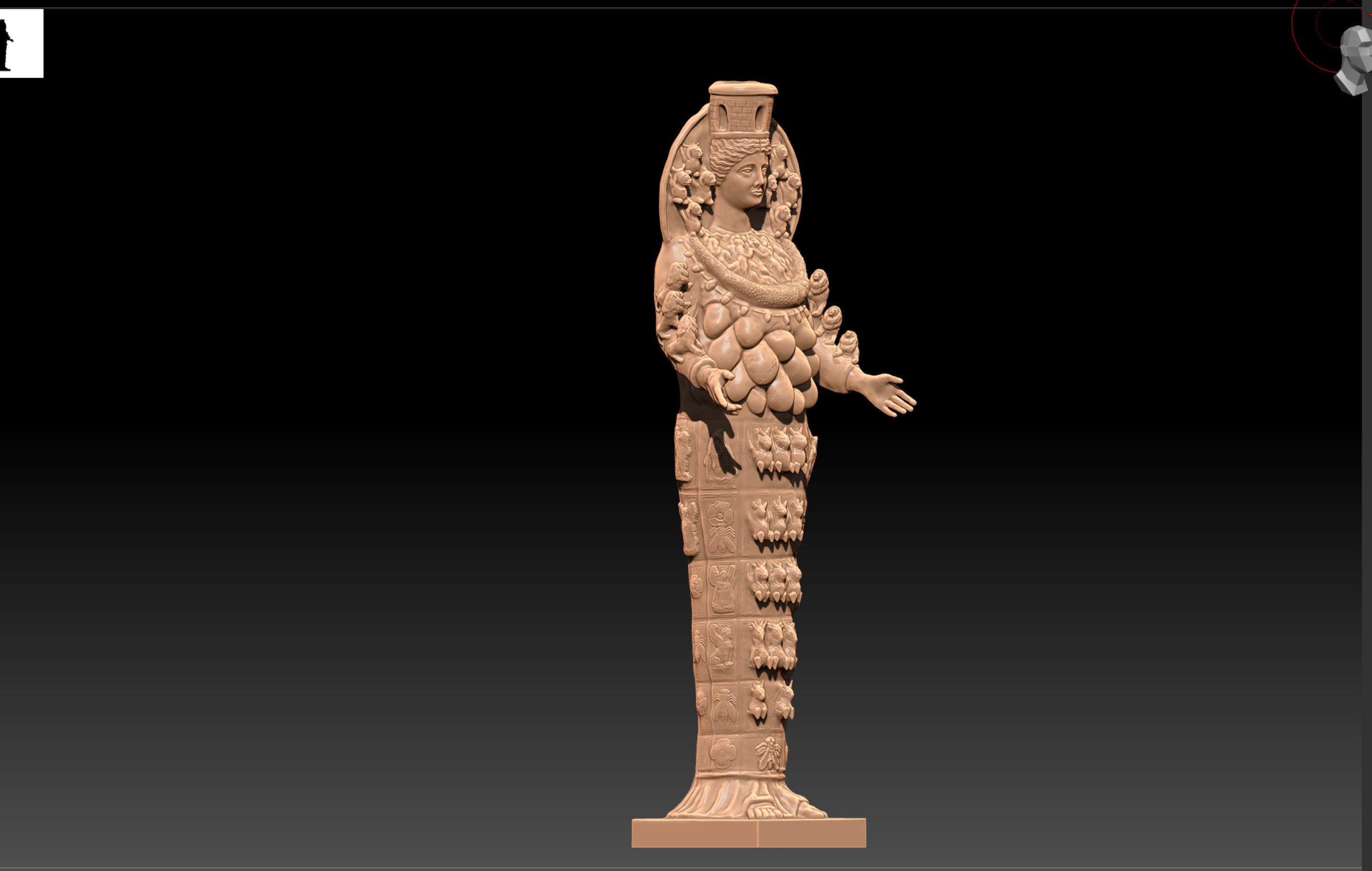 Black Artemis 3D print model_8