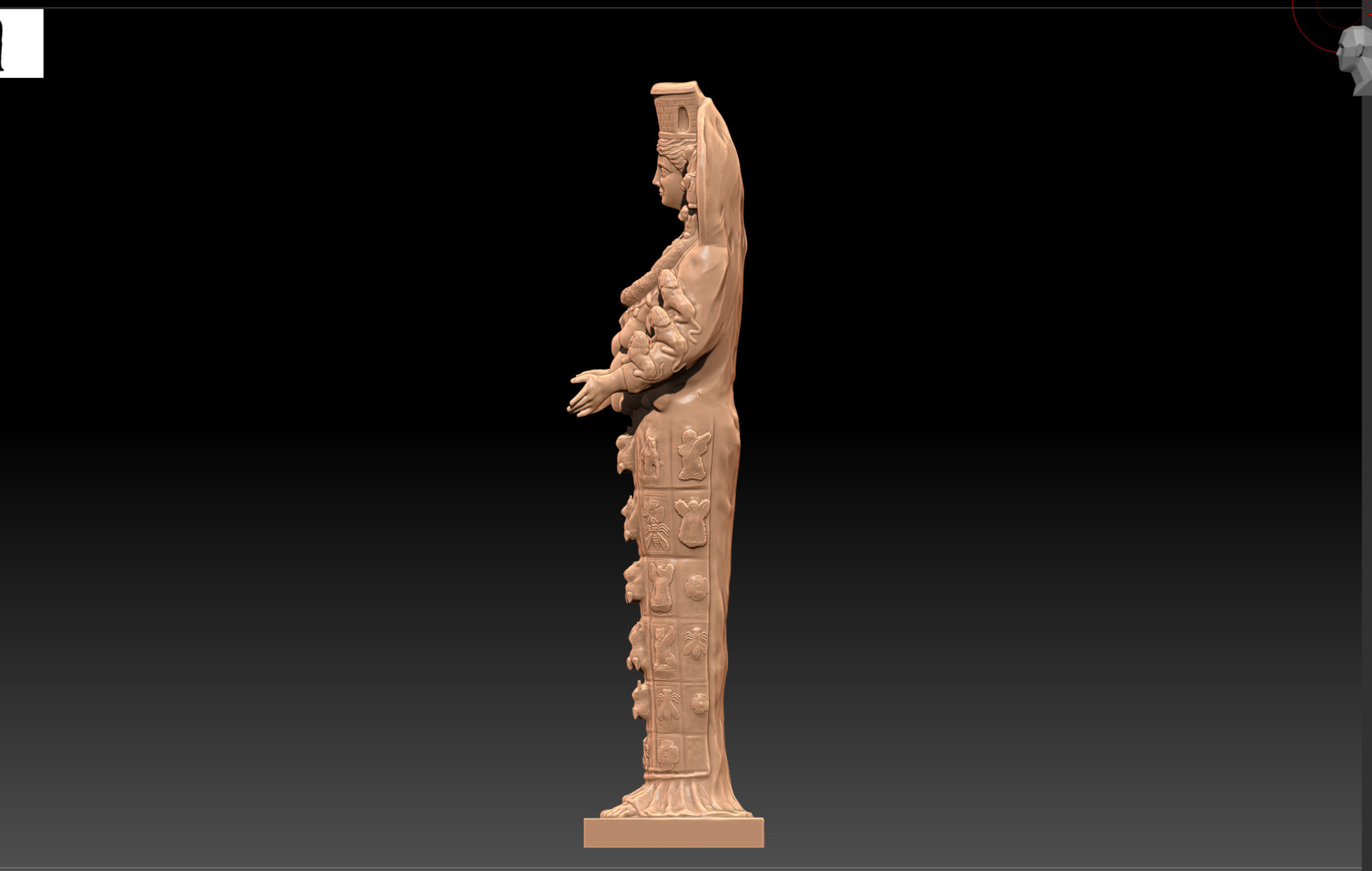 Black Artemis 3D print model_3