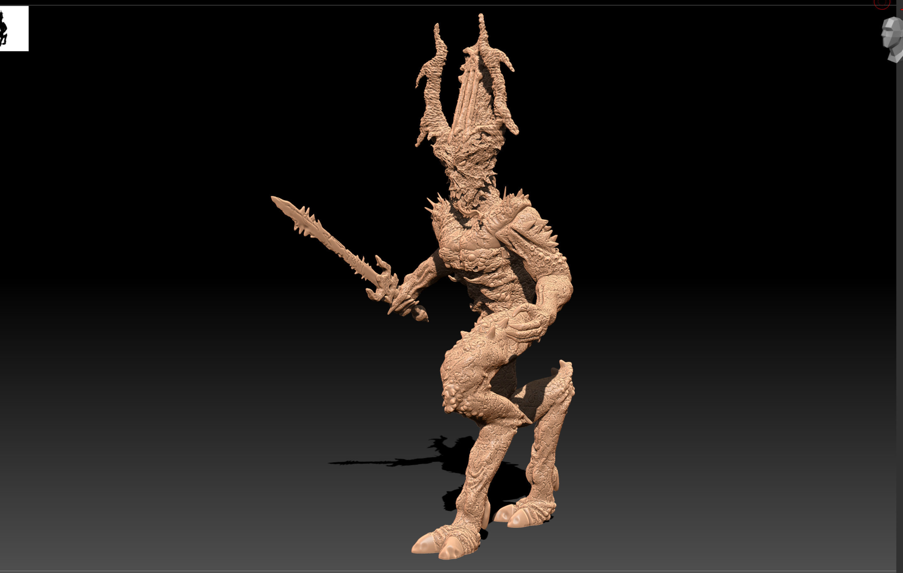 Demon Bloodletter 3D print model_3