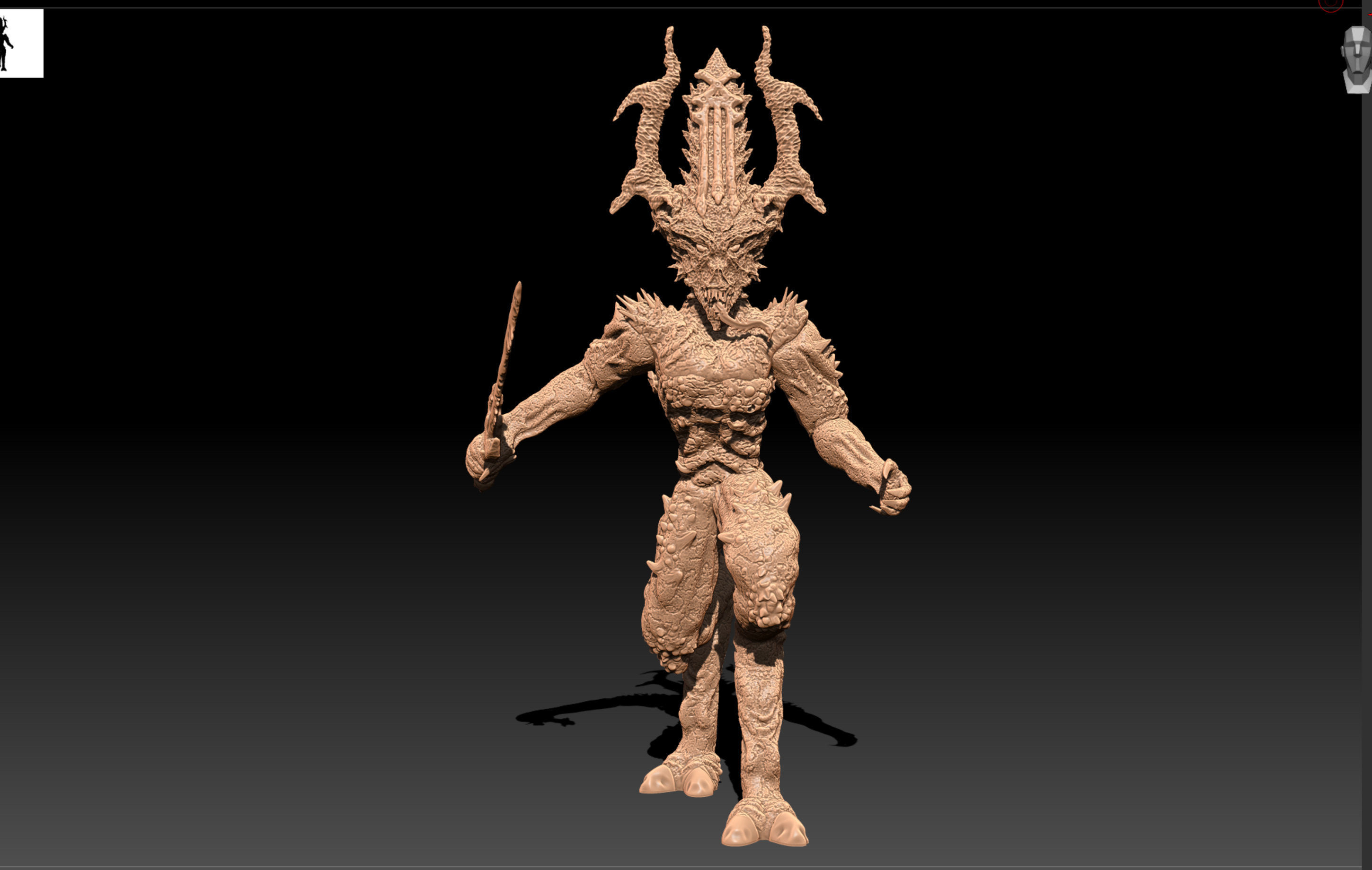 Demon Bloodletter 3D print model_2