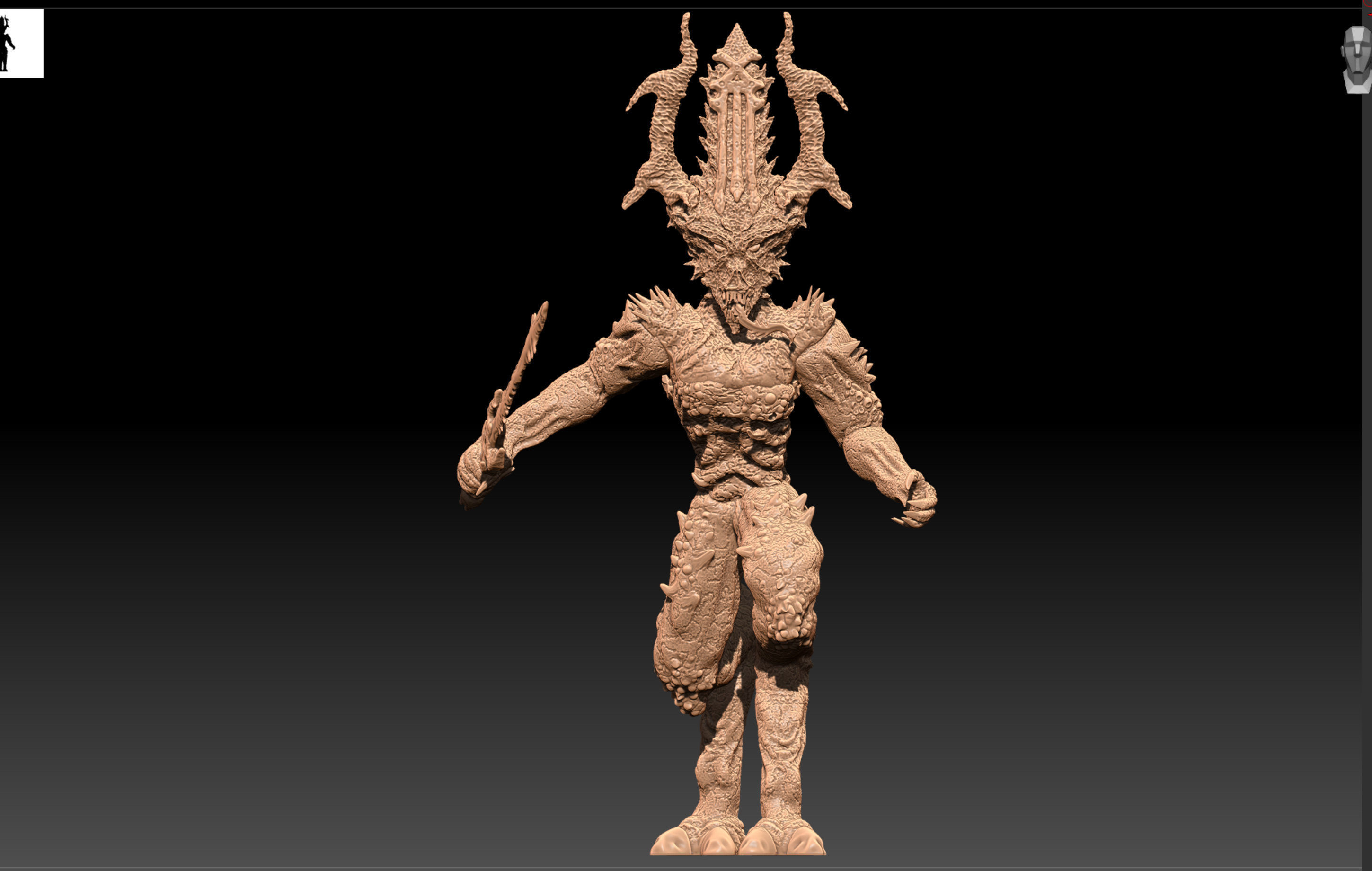 Demon Bloodletter 3D print model_1