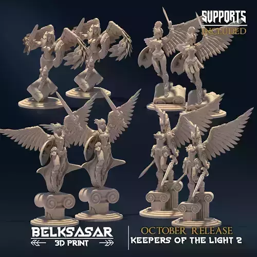 Keeper of Justice Nude and Normal Set x8