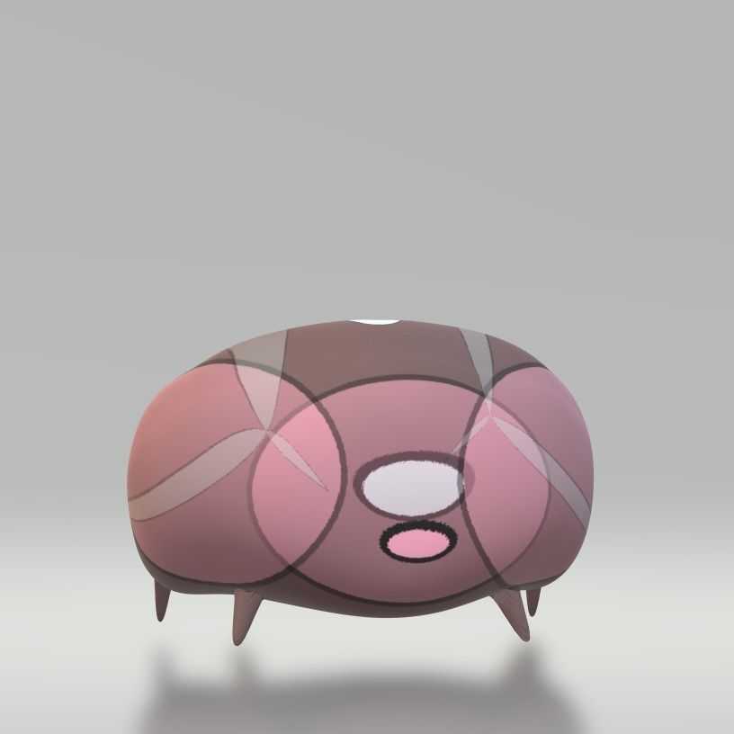  60s style BUBBLE SOFA  3D model_2