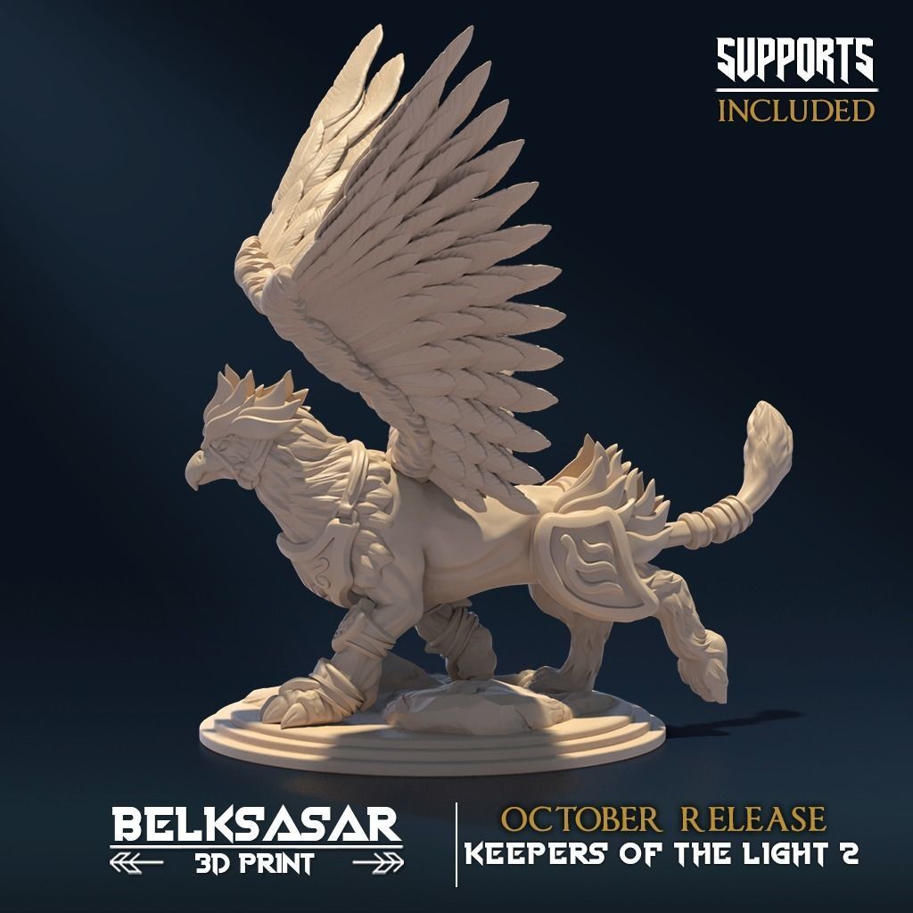 Royal Hippogriff Set x3 3D print model_5