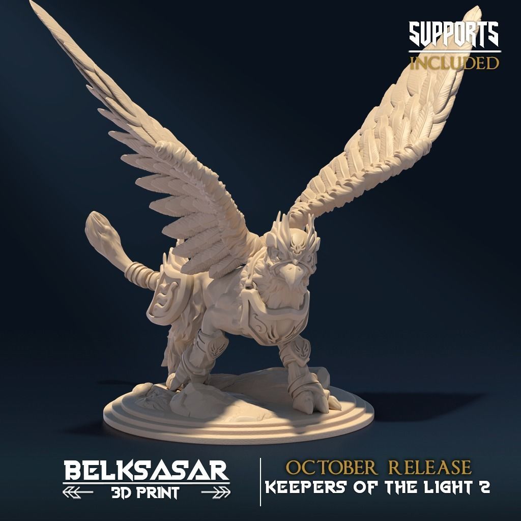 Royal Hippogriff Set x3 3D print model_2