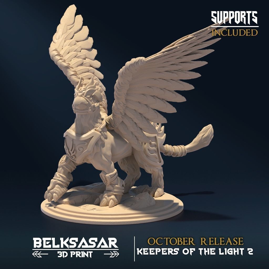 Royal Hippogriff Set x3 3D print model_3