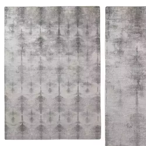 ADELA HAND-KNOTTED WOOL SILK RUG 3D model