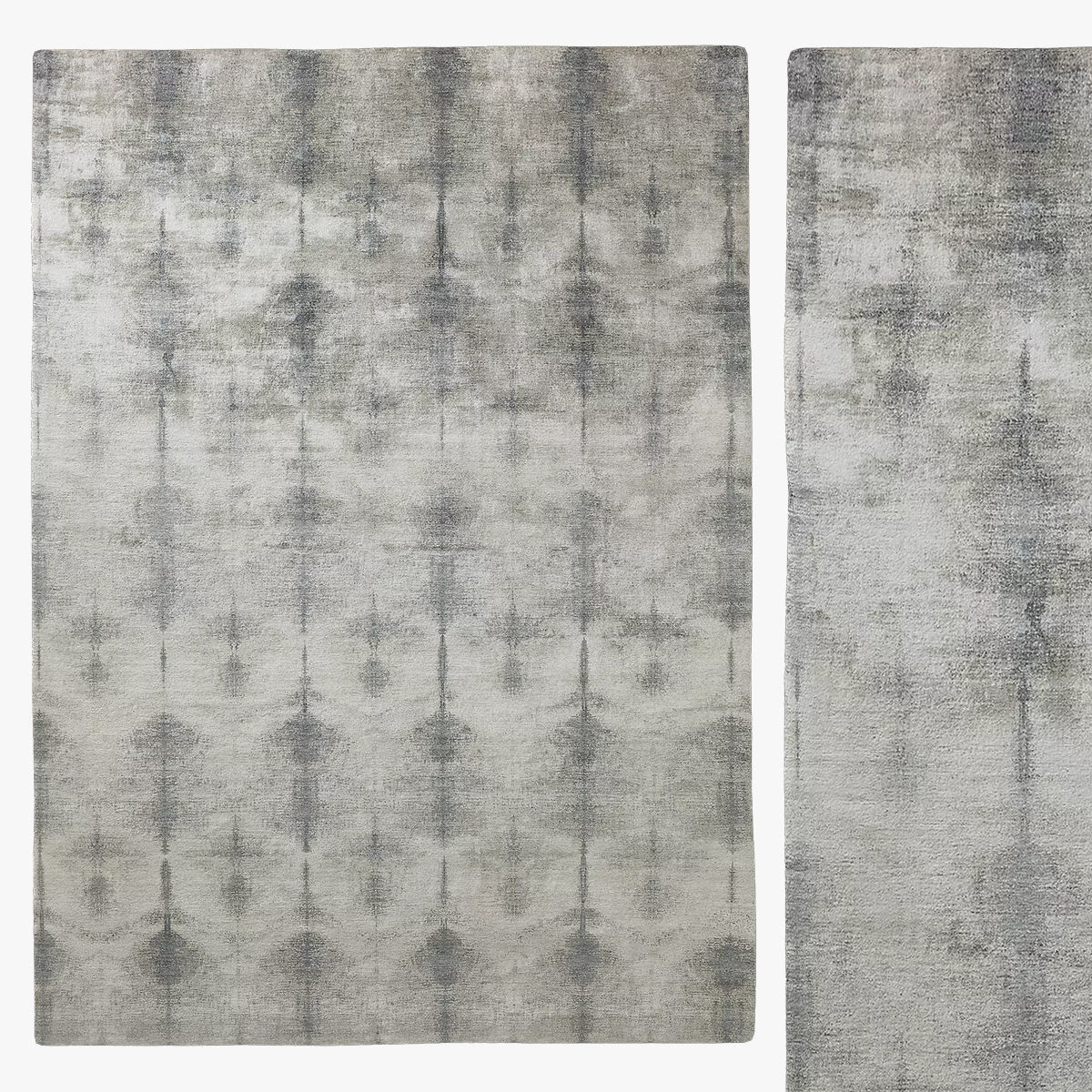 ADELA HAND-KNOTTED WOOL SILK RUG 3D model_1