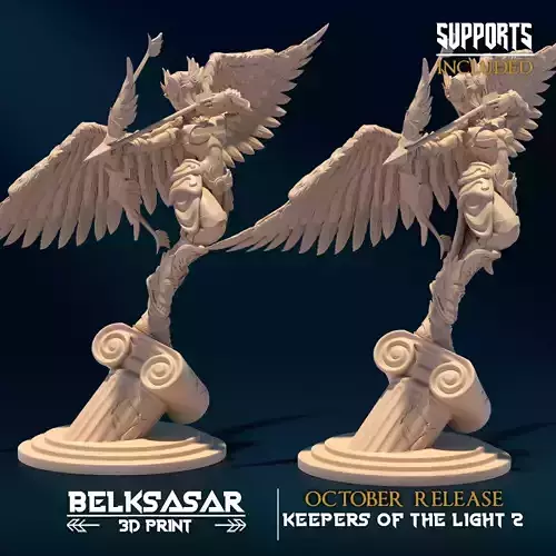 Watcher of Justice C Nude and Normal 3D print model