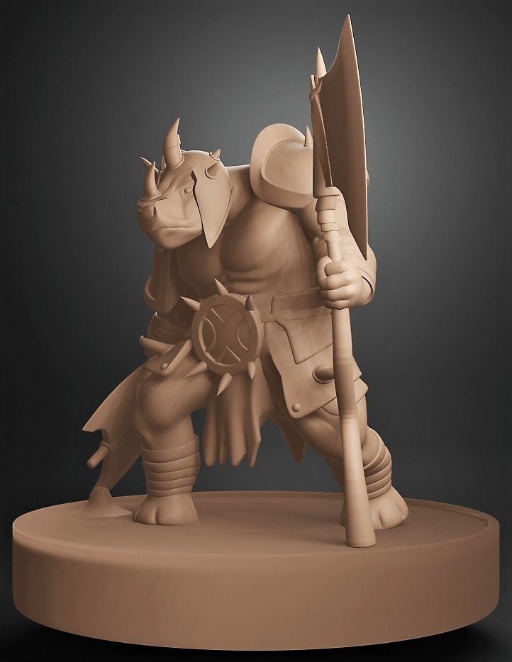 Rhyno Warrior 3D print model_2
