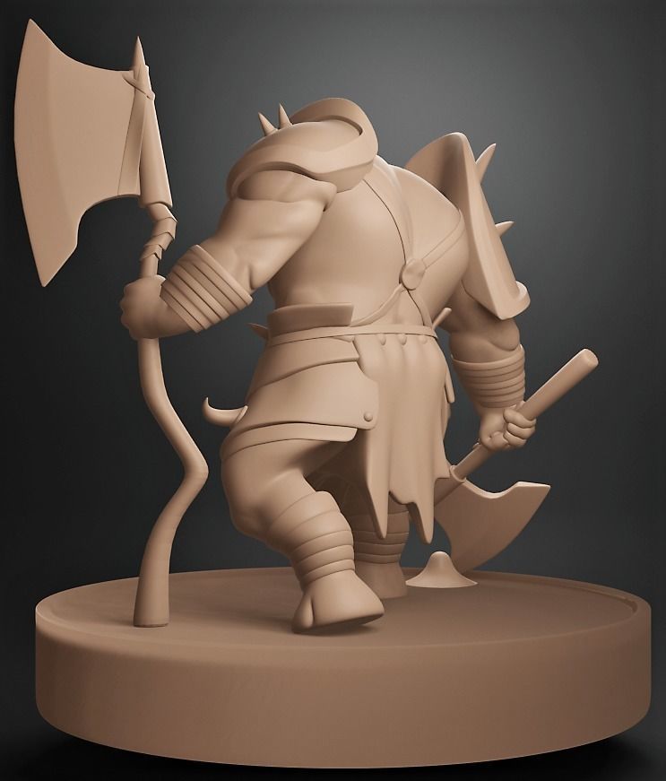 Rhyno Warrior 3D print model_1