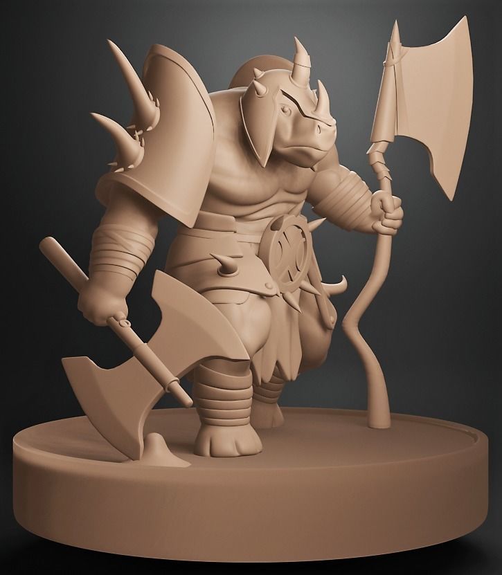 Rhyno Warrior 3D print model_3
