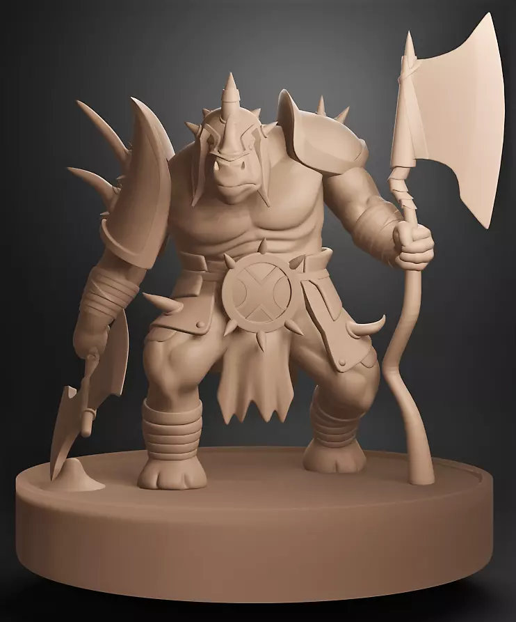 Rhyno Warrior 3D print model_0