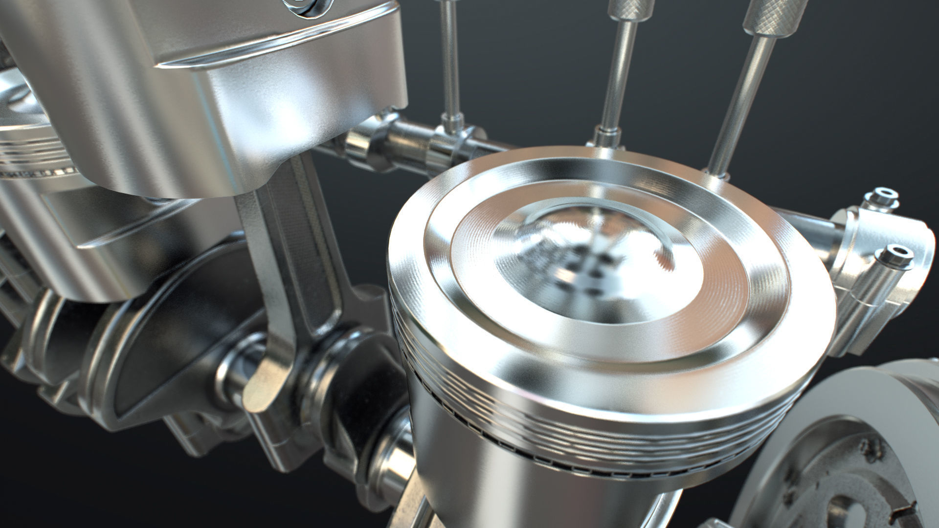 INLINE 6 Engine Working Animated 3D model_29