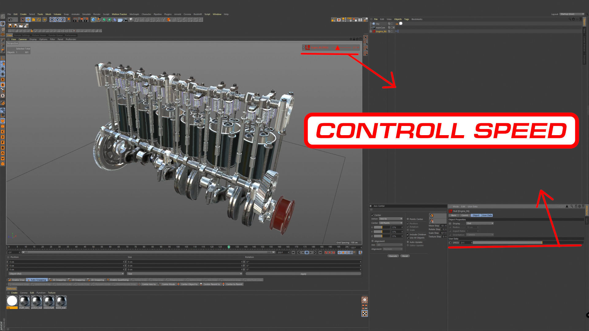 INLINE 6 Engine Working Animated 3D model_38