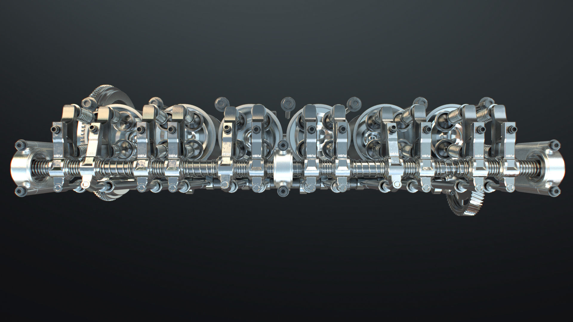 INLINE 6 Engine Working Animated 3D model_30