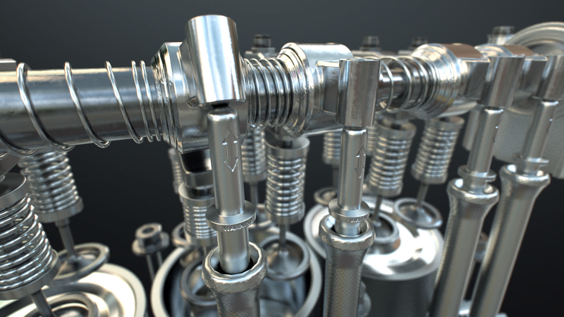 INLINE 6 Engine Working Animated 3D model_14