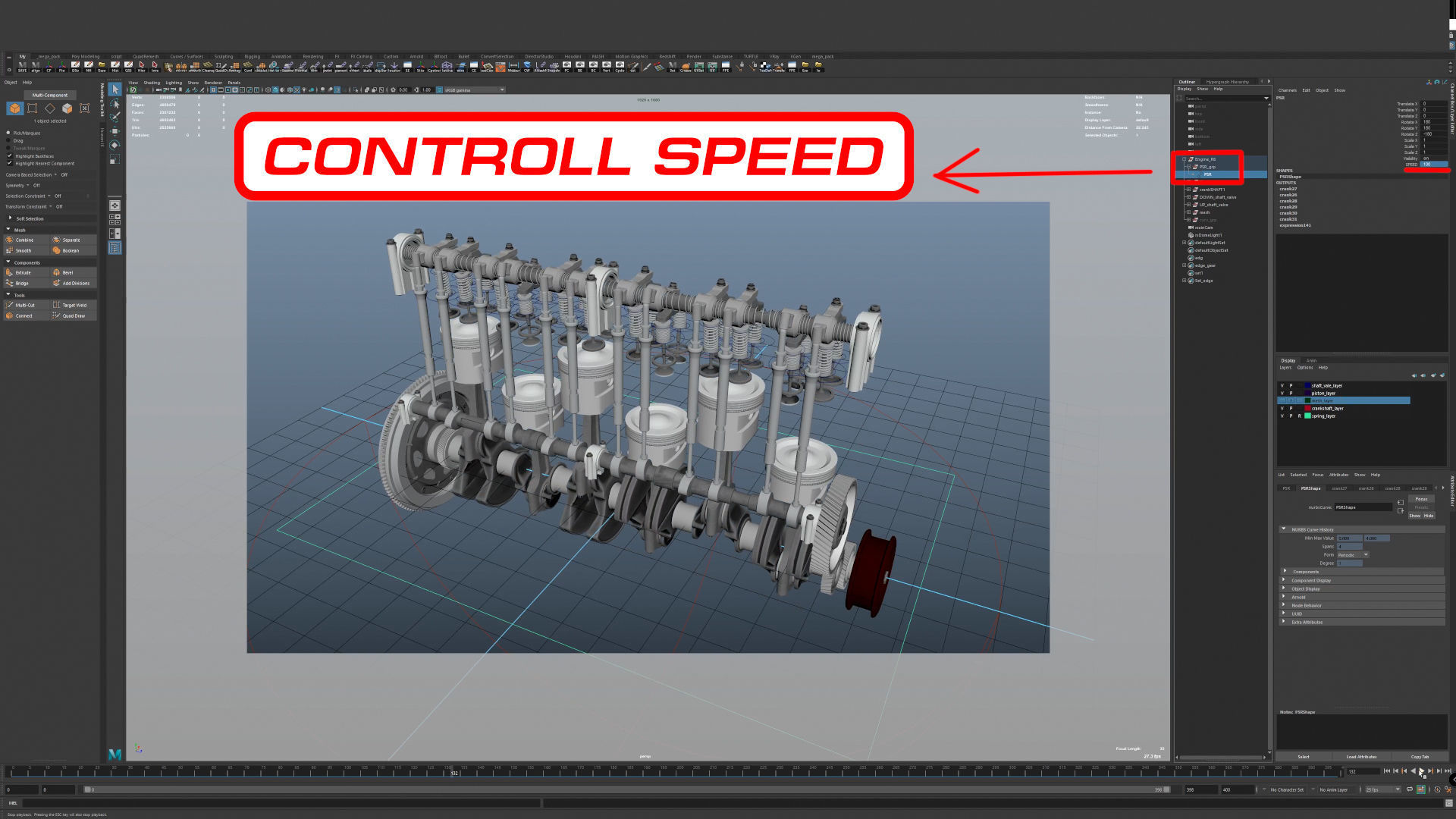 INLINE 6 Engine Working Animated 3D model_37