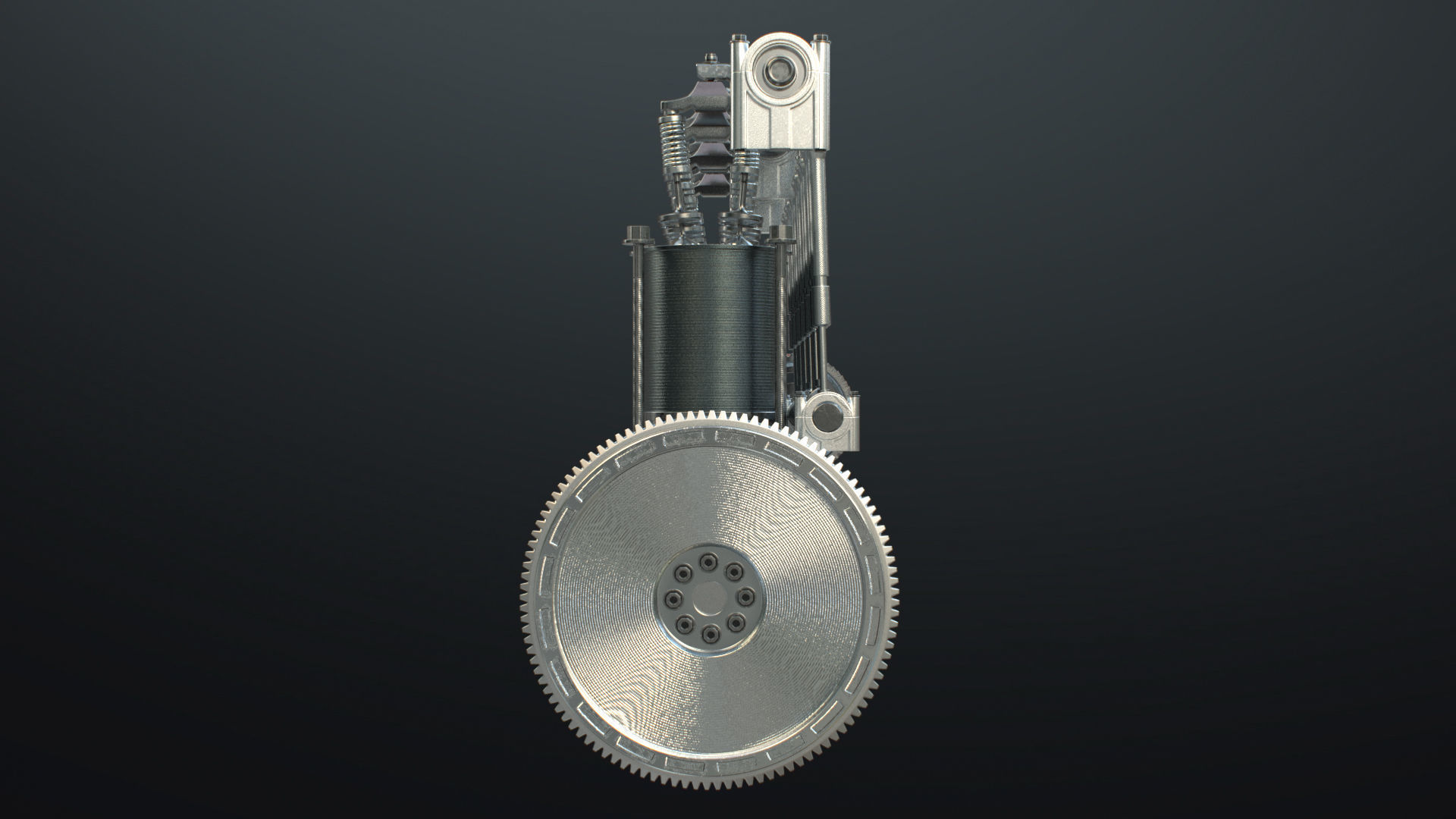 INLINE 6 Engine Working Animated 3D model_32