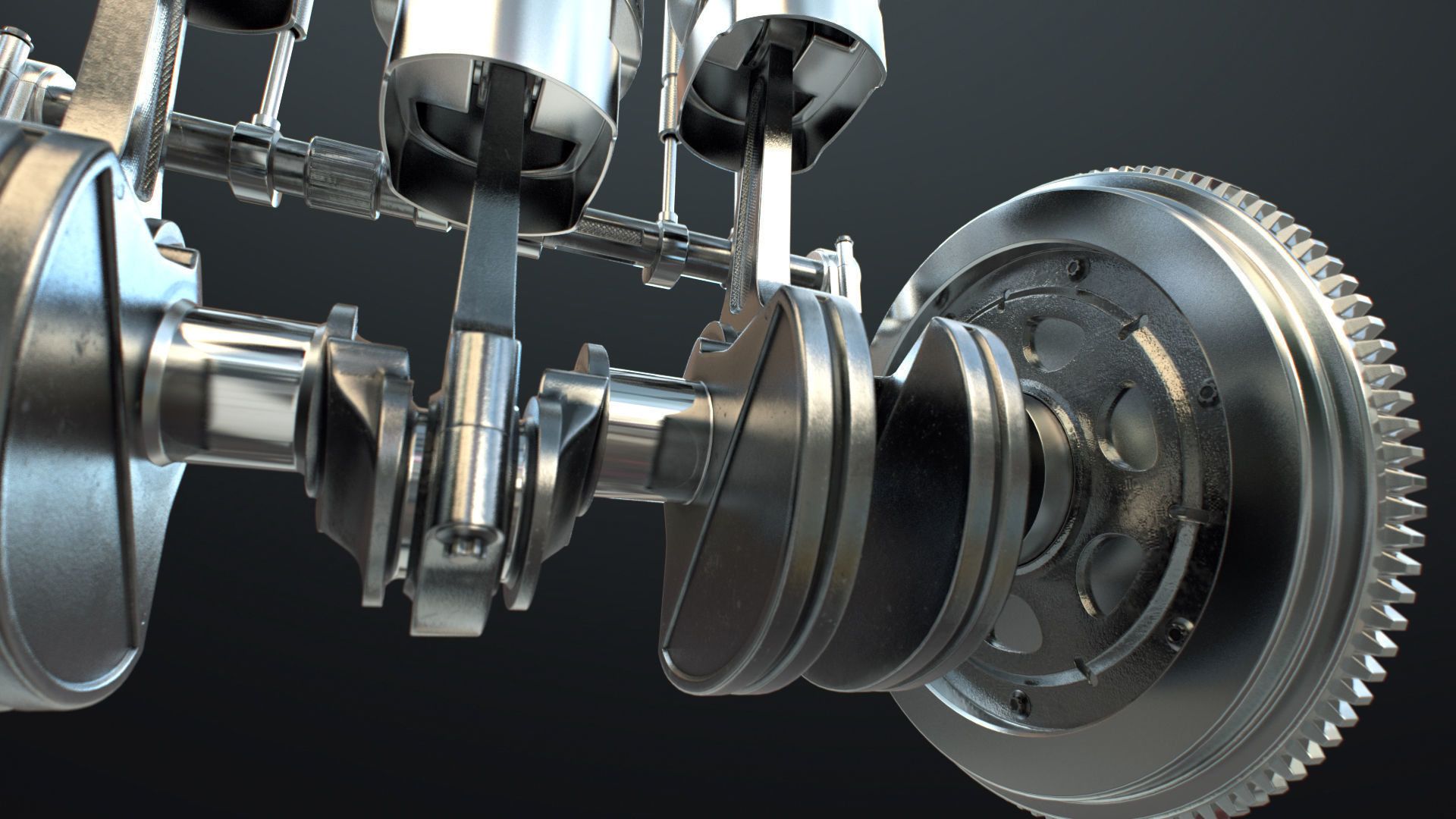 INLINE 6 Engine Working Animated 3D model_26