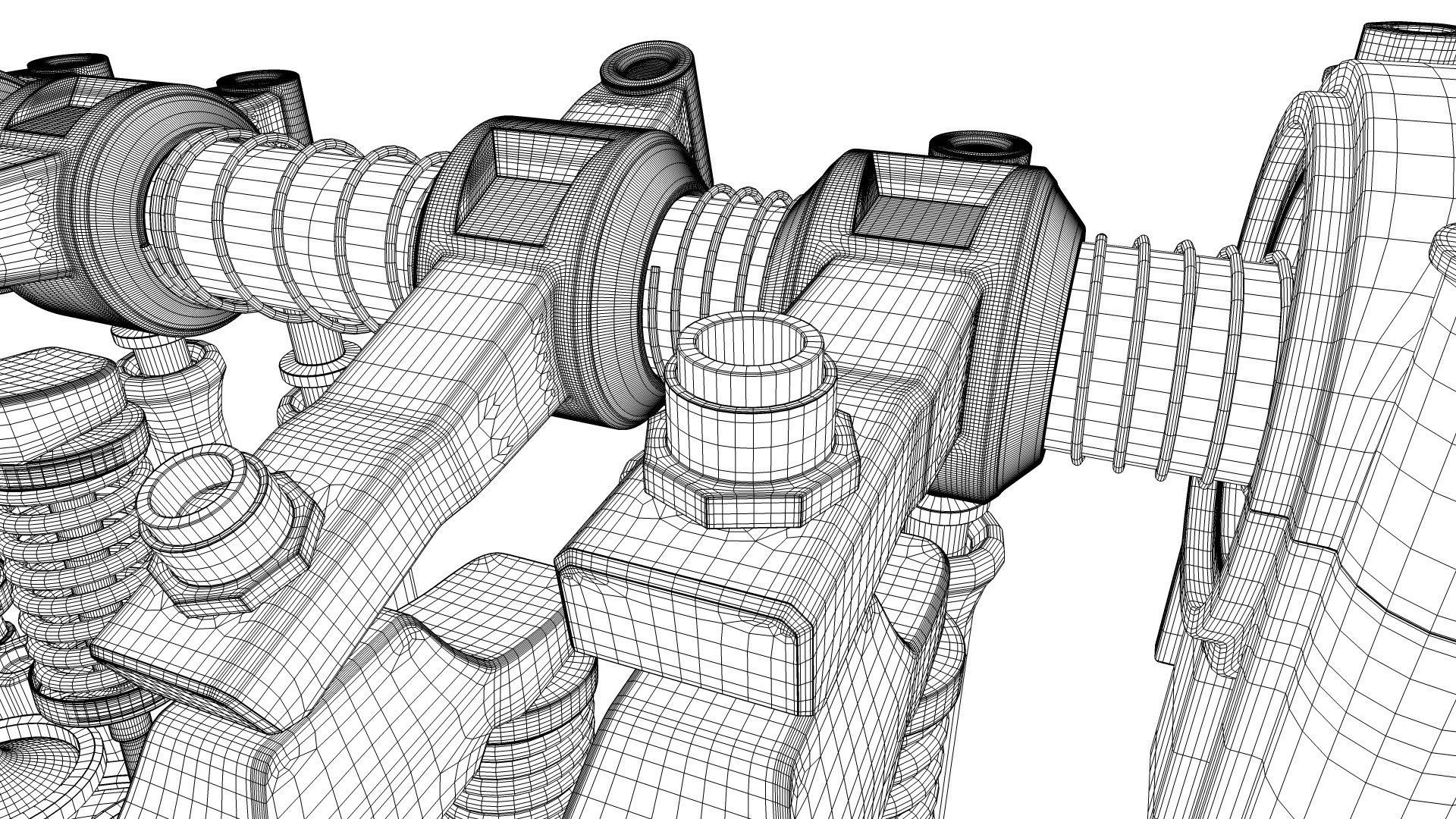 INLINE 6 Engine Working Animated 3D model_44