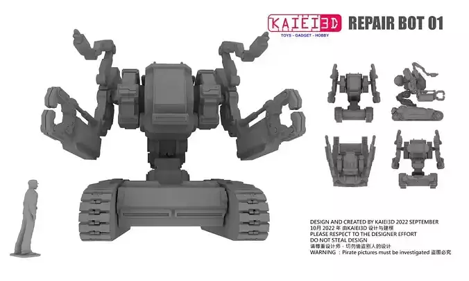KAIEI3D repair bot 01 3D print model