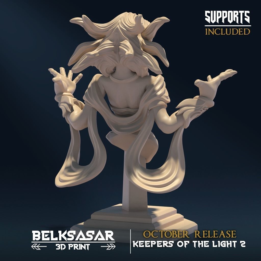 Bust Oracle - Angel Wings and No Wings 3D print model_5