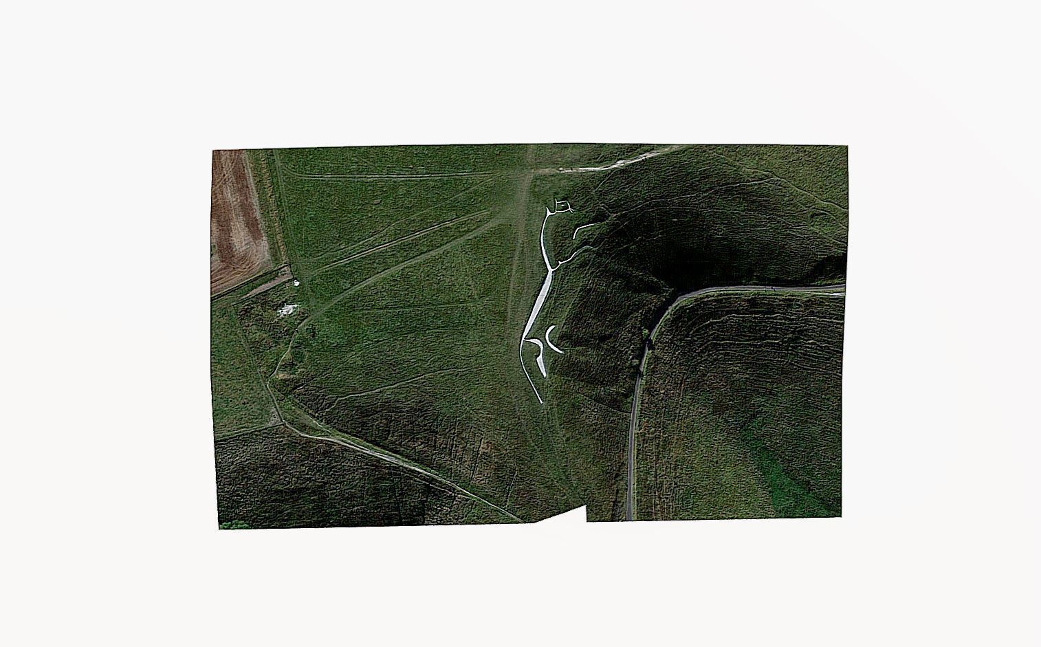 Uffington White Horse Low-poly 3D model_4