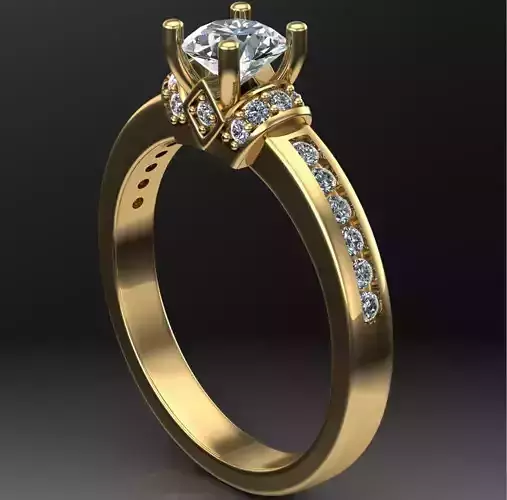 Solitaire Wedding Engagement Women Ring