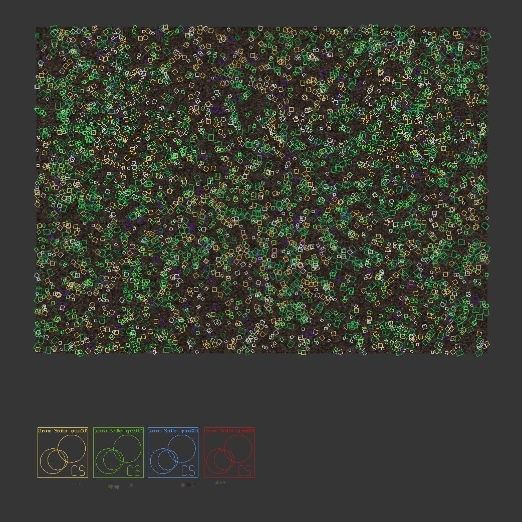 Forest grass 2 3D model_8