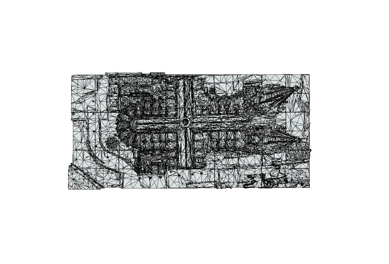 Cologne Cathedral - Kolner Dom Low-poly 3D model_8