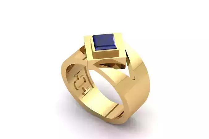 Square Sapphire Ring R 179