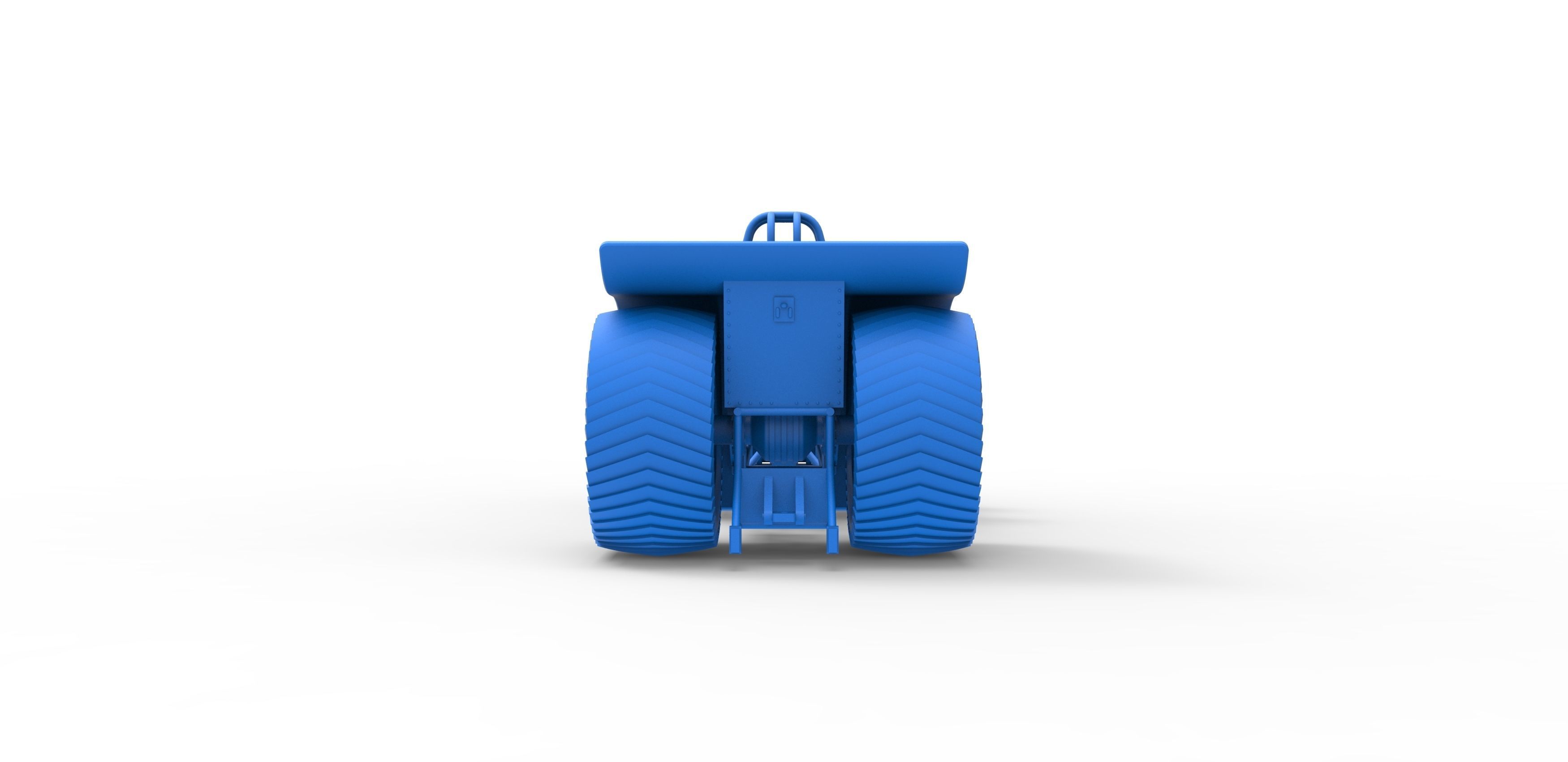 Pulling tractor with 6 engines V8 Version 2 Scale 1 to 25 3D print model_28