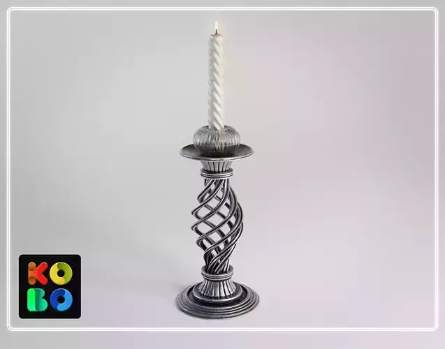 Ornamental Candlestick 08 - 4K 3D model