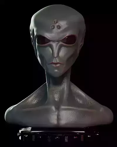 Extraterrestre bust of alien