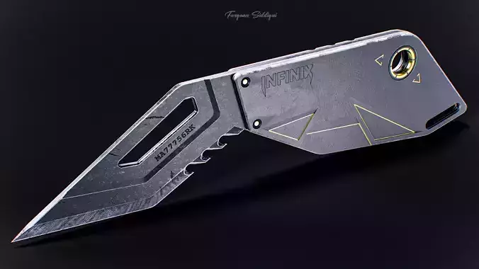 Knife Stylized Low-poly 3D model