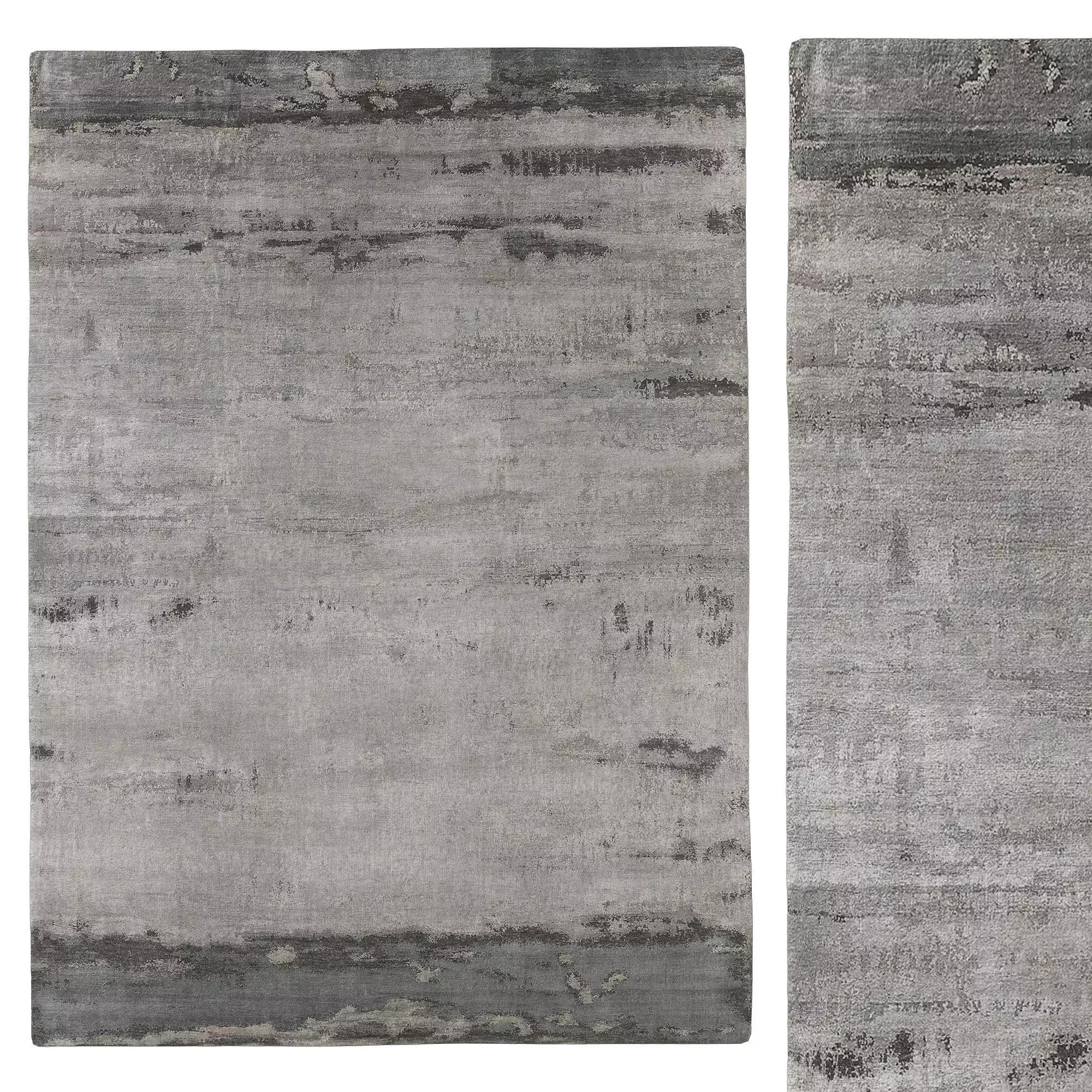 SUVALI HAND-KNOTTED WOOL SILK RUG 3D model