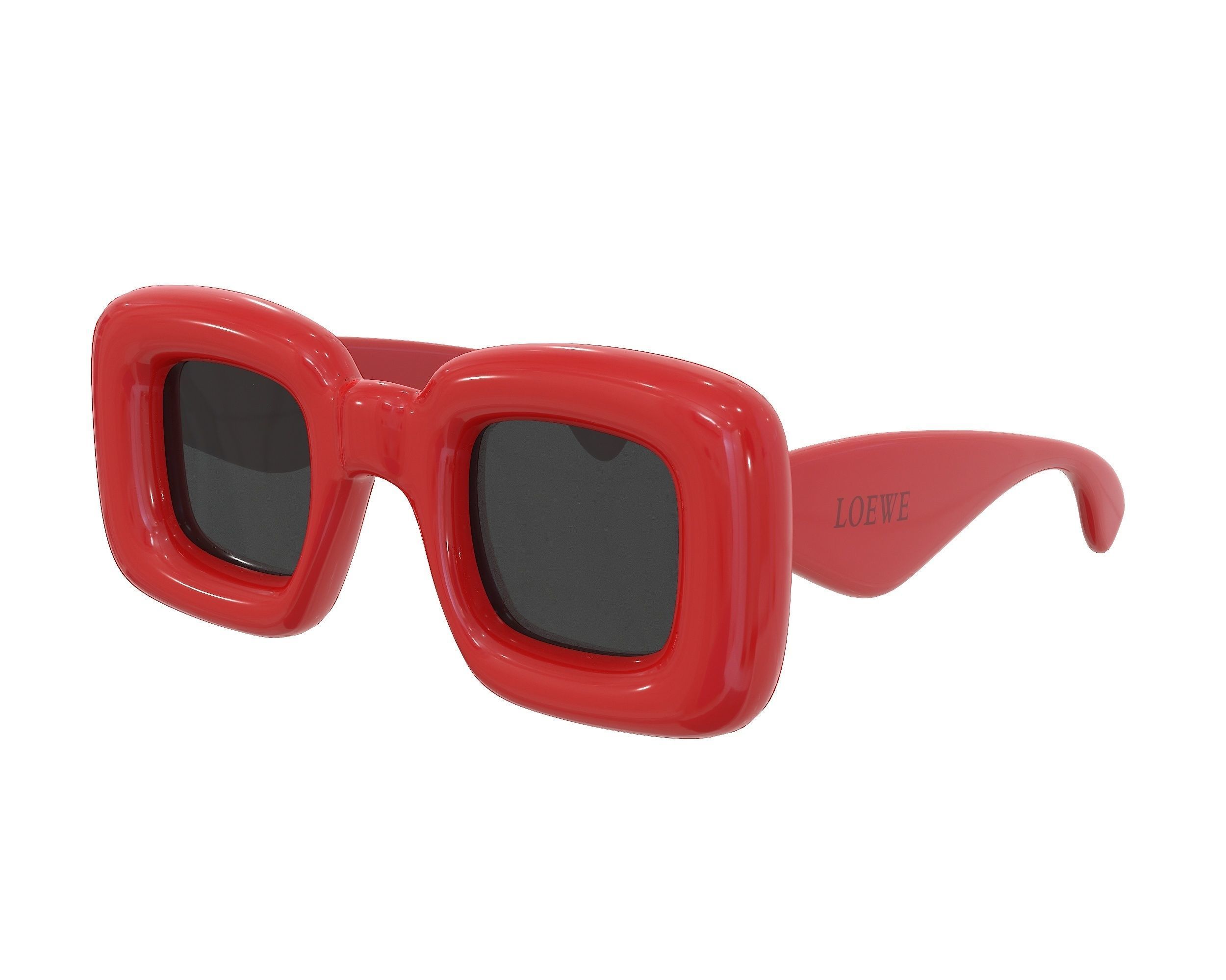 Loewe Inflated Rectangular Sunglasses Low-poly 3D model_7