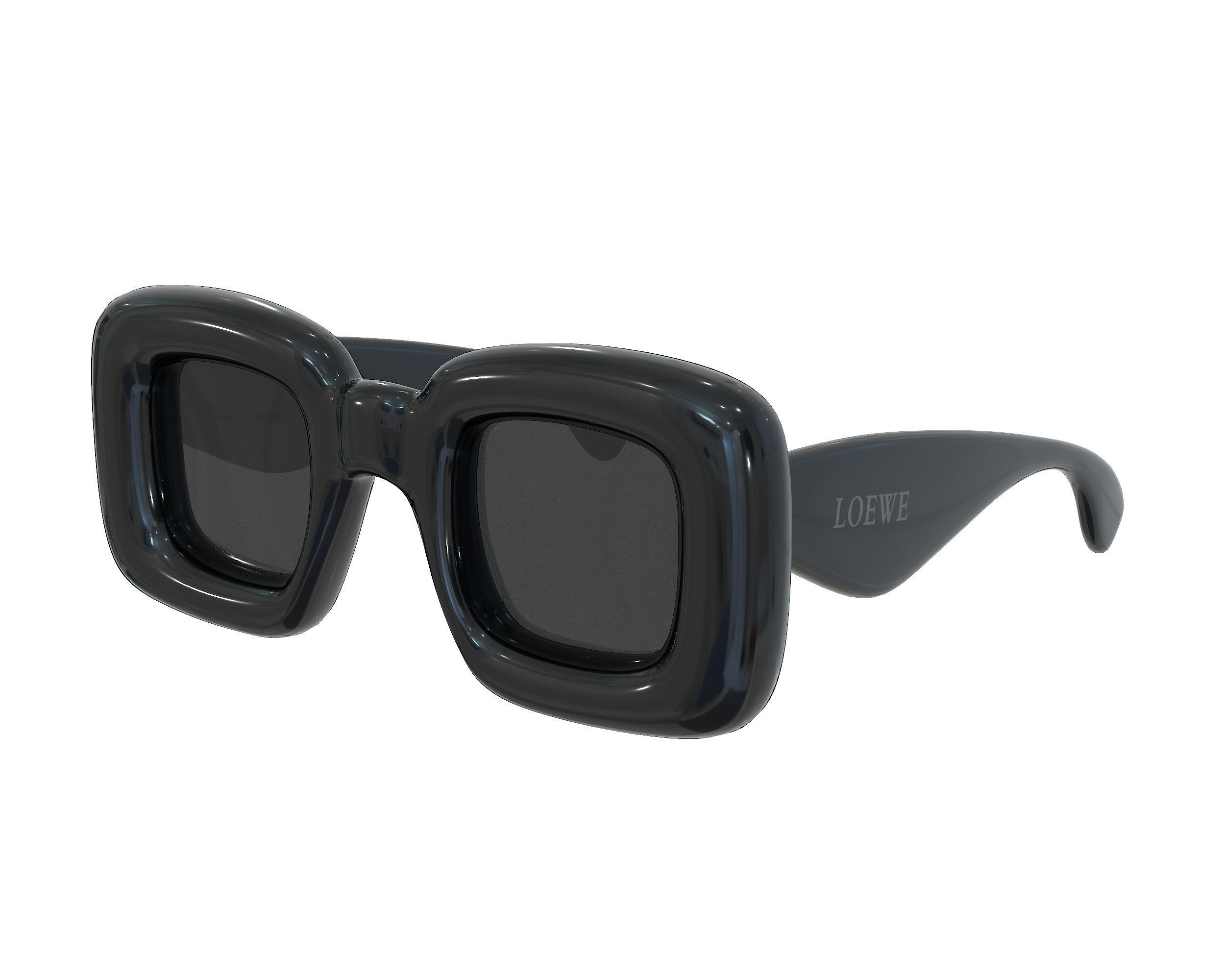 Loewe Inflated Rectangular Sunglasses Low-poly 3D model_6