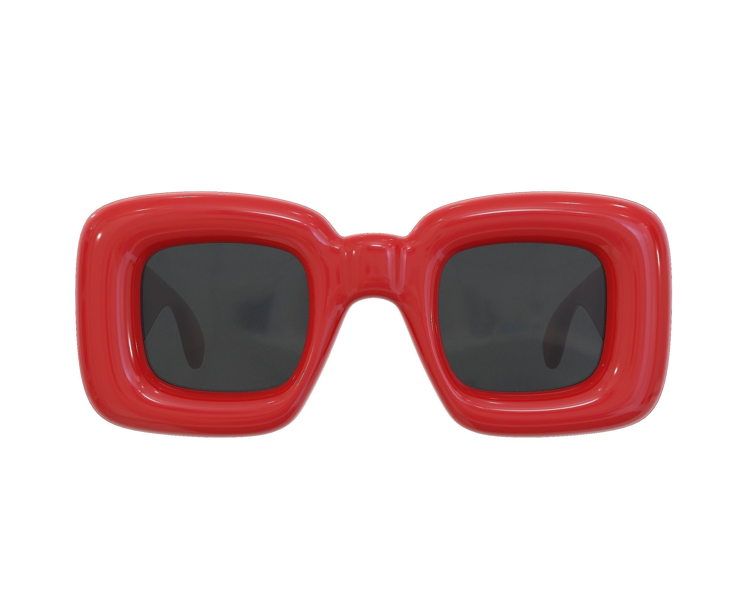 Loewe Inflated Rectangular Sunglasses Low-poly 3D model_2
