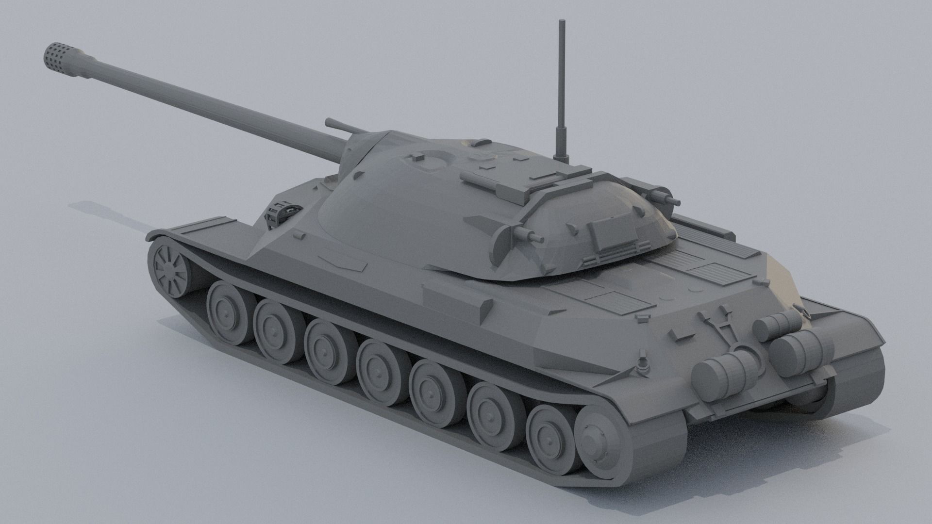 3D model IS-7 Heavy Tank - Game Ready 3D Printable VR / AR / low-poly ...