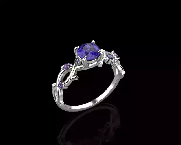 rings with diamonds  0073 3D print model