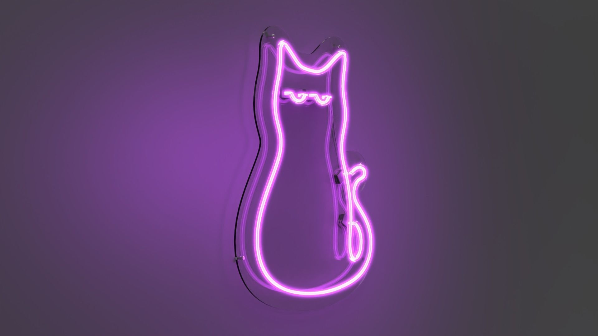 Cat 1 - Neon Sign 3D model_4