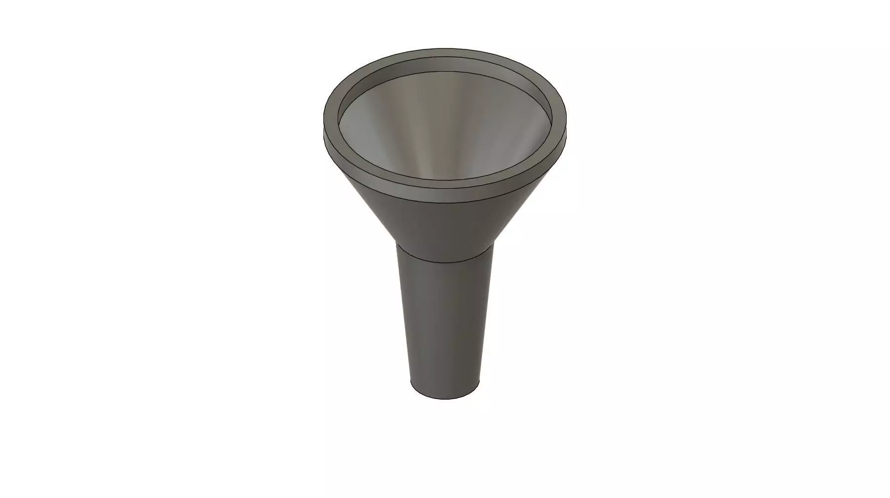 Funnel flashlight 3D print model