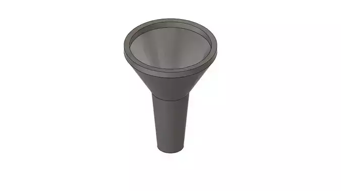 Funnel flashlight 3D print model