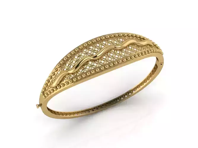 Womens Bracelets Bangles 3DM STL OBJ With Details 